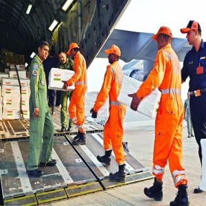 India sends humanitarian aid to Palestine