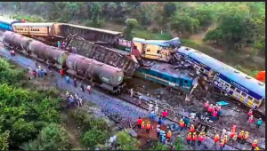 A deadly train accident in Andhra Pradesh